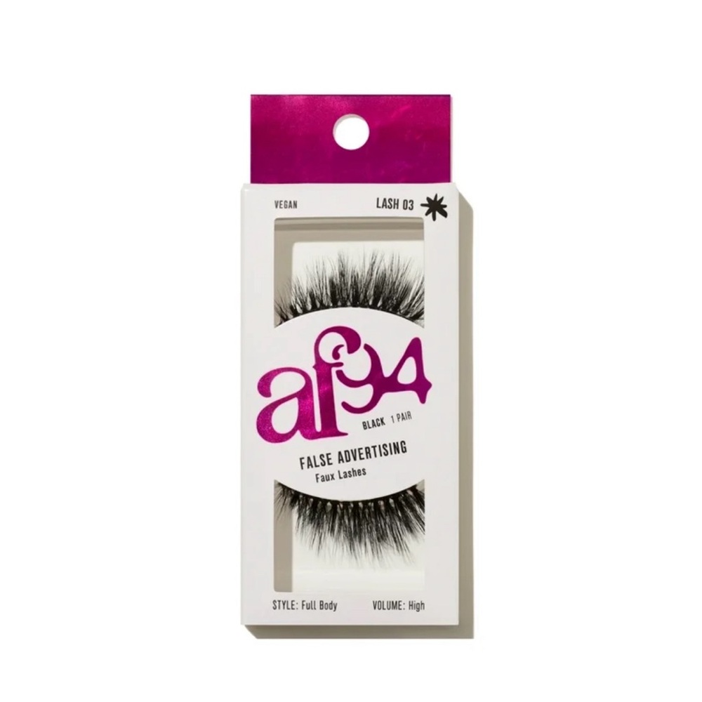 AF94 False Advertising Faux Lashes Fluttery Natural Volume (one pair) NEW